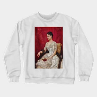 Lady in White by Julius LeBlanc Stewart Crewneck Sweatshirt